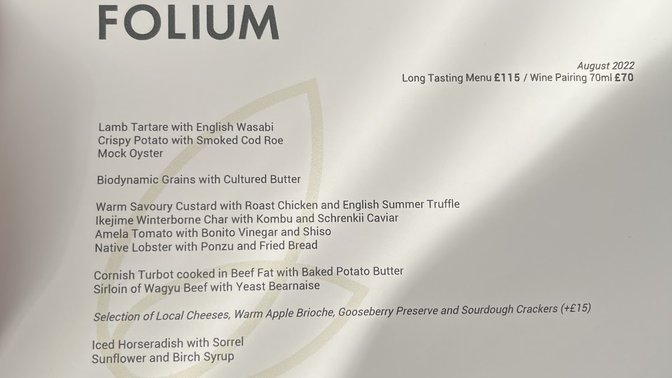 Restaurant Folium