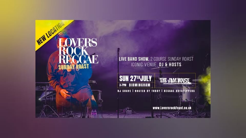 LOVERS ROCK REGGAE IMMERSIVE DINNER