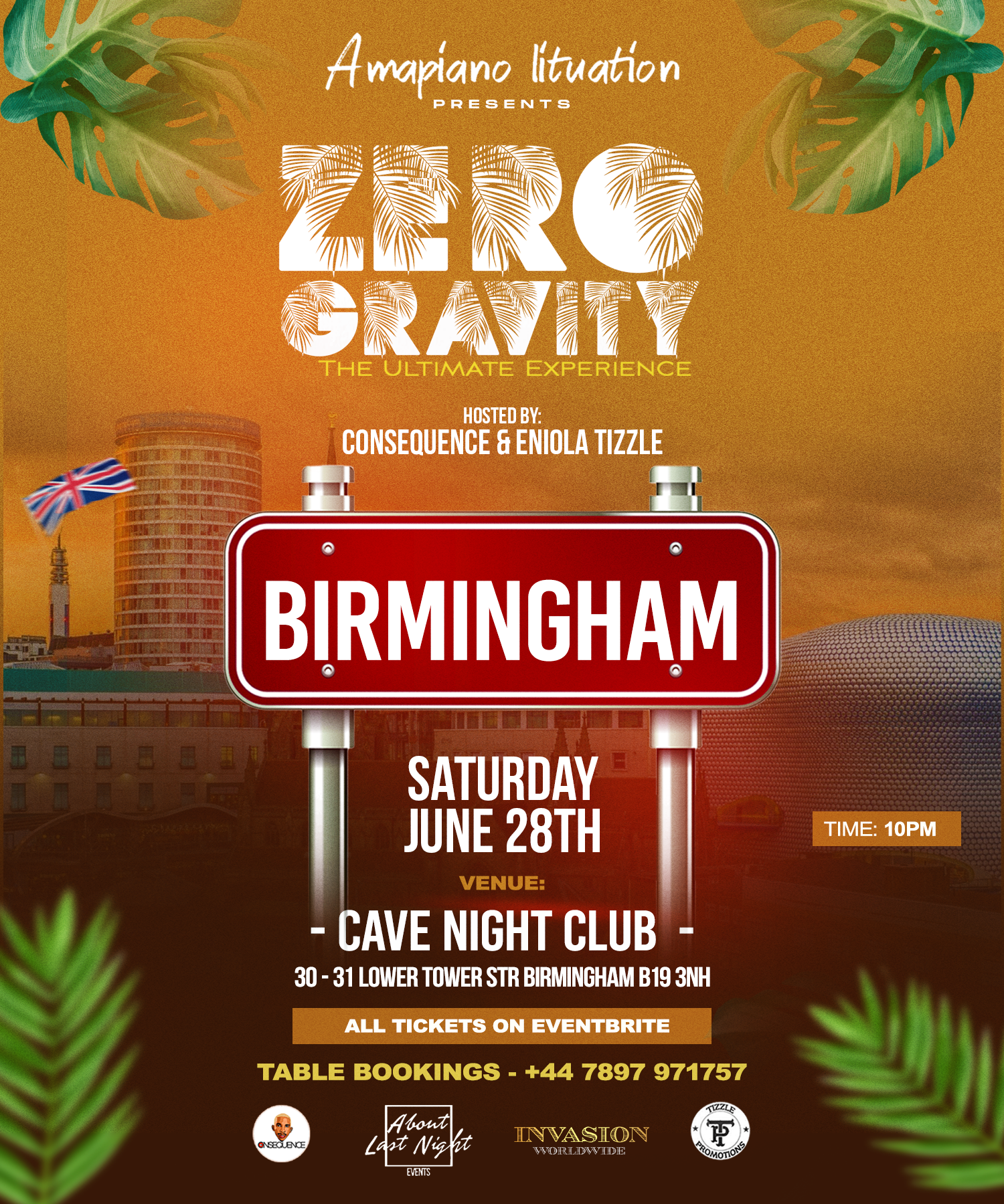 AMAPIANO LITUATION PRESENTS ZERO GRAVITY LIVE EXPERIENCE IN BIRMINGHAM