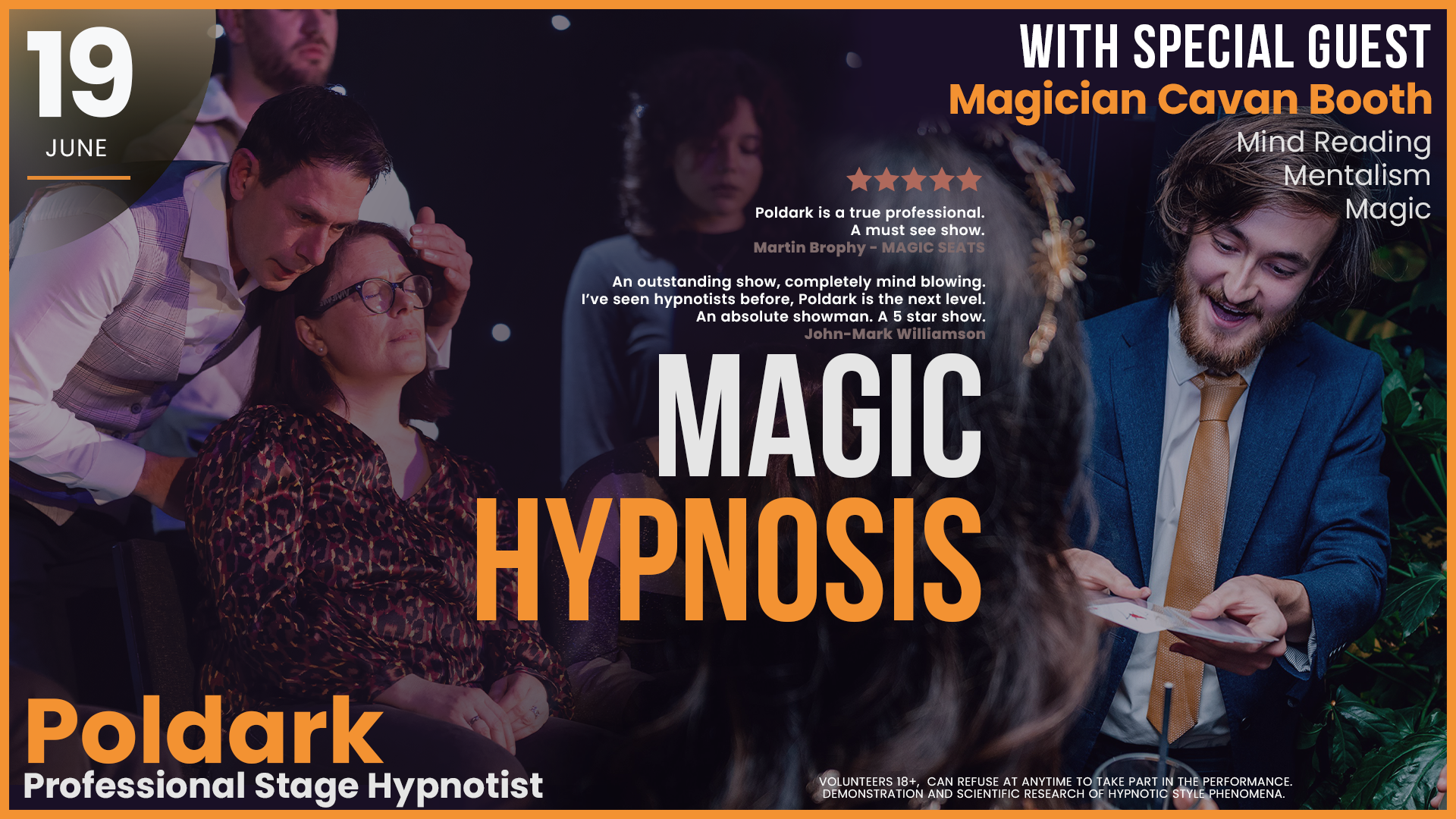 The Poldark Show - Hypnosis & Magic performs in Bromsgrove