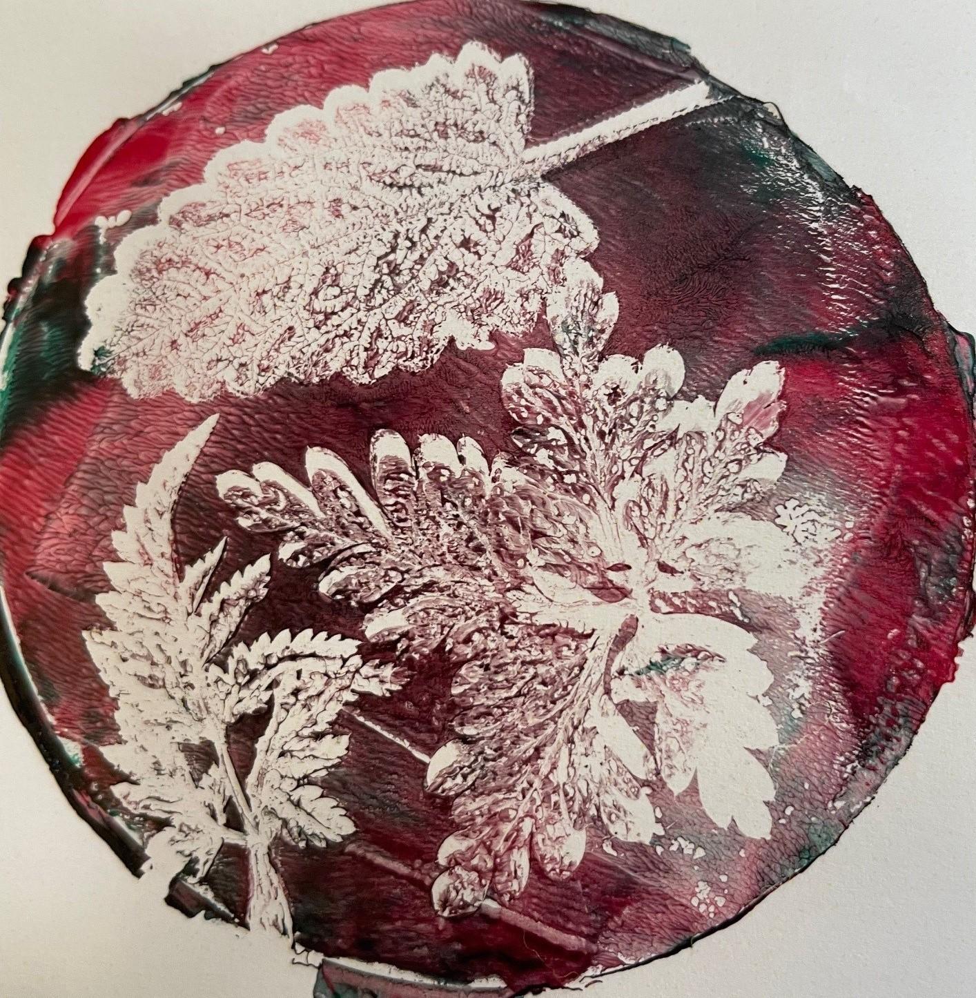 Sherbourne Valley Project Nature Crafts for Adults - Gel plate printing